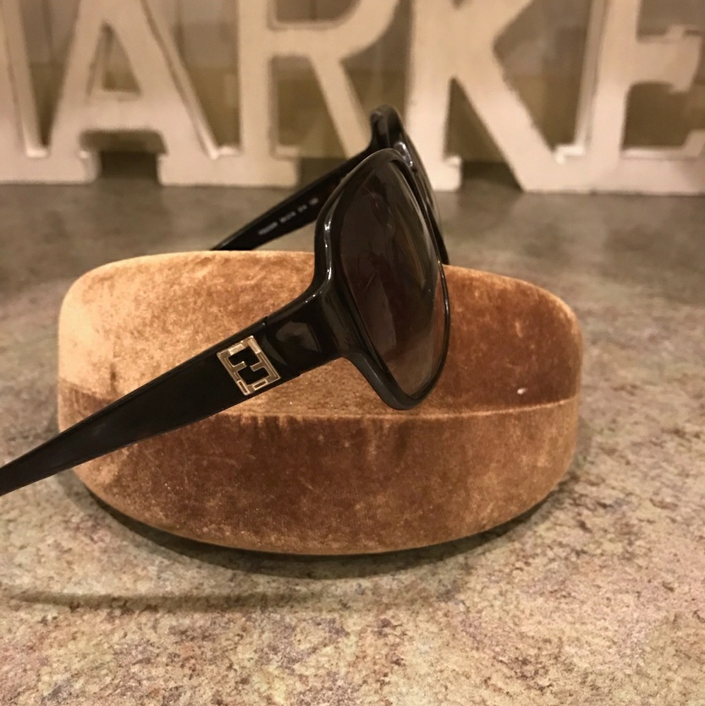 Fendi Gem Logo Havana Sunglasses